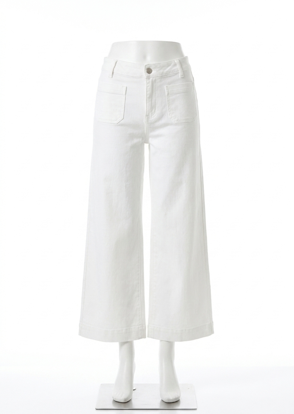 NEW CHARLIE B patch pocket pant in white